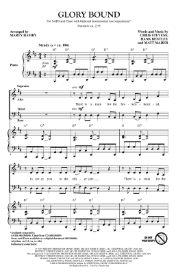 page one of Glory Bound (SATB Choir)