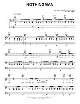 page one of Nothingman (Piano, Vocal & Guitar Chords (Right-Hand Melody))