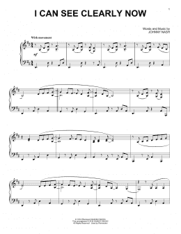 page one of I Can See Clearly Now (Piano Solo)