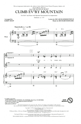 page one of Climb Ev'ry Mountain (SSA Choir)