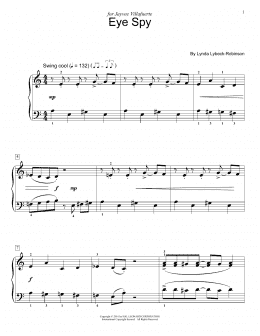 page one of Eye Spy (Educational Piano)