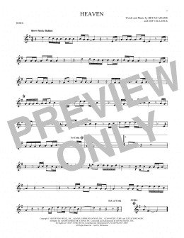 page one of Heaven (French Horn Solo)