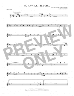 page one of Go Away, Little Girl (Alto Sax Solo)