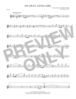 page one of Go Away, Little Girl (Flute Solo)