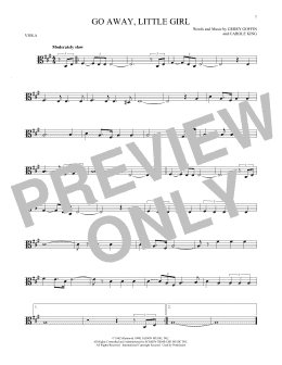 page one of Go Away, Little Girl (Viola Solo)