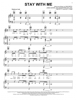 page one of Stay With Me (Piano, Vocal & Guitar Chords + Backing Track)