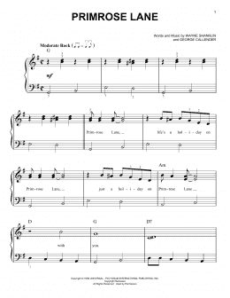 page one of Primrose Lane (Easy Piano)