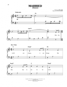 page one of Married (Heiraten) (Easy Piano)