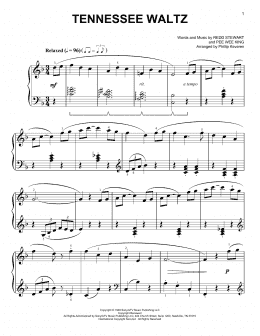 page one of Tennessee Waltz [Classical version] (arr. Phillip Keveren) (Easy Piano)