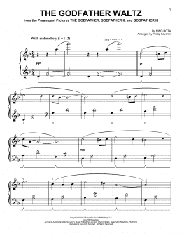 page one of The Godfather Waltz [Classical version] (arr. Phillip Keveren) (Easy Piano)