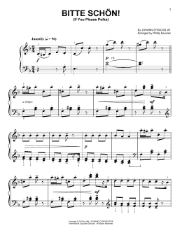 page one of Bitte schon! (If You Please Polka) [Classical version] (arr. Phillip Keveren) (Easy Piano)