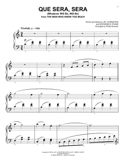 page one of Que Sera, Sera (Whatever Will Be, Will Be) [Classical version] (arr. Phillip Keveren) (Easy Piano)
