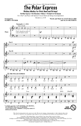 page one of The Polar Express (Holiday Medley) (arr. Audrey Snyder) (2-Part Choir)