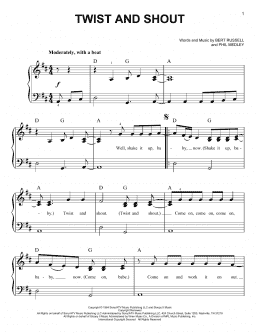 page one of Twist And Shout (Very Easy Piano)