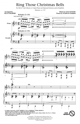 page one of Ring Those Christmas Bells (SSA Choir)