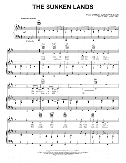 page one of The Sunken Lands (Piano, Vocal & Guitar Chords (Right-Hand Melody))