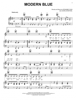 page one of Modern Blue (Piano, Vocal & Guitar Chords (Right-Hand Melody))