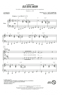 page one of Old Devil Moon (SAB Choir)
