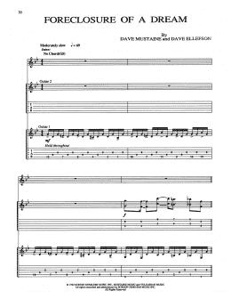 page one of Foreclosure Of A Dream (Guitar Tab)