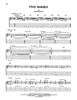 page one of Five Magics (Guitar Tab)