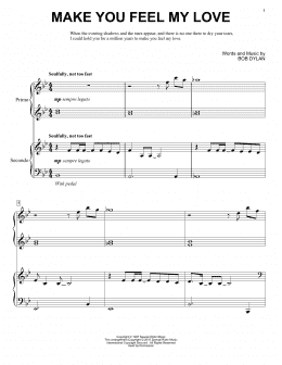 page one of Make You Feel My Love (Piano Duet)