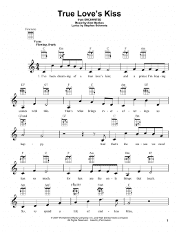 page one of True Love's Kiss (from Enchanted) (Ukulele)