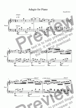 page one of The Adagio