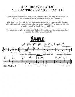 page one of Happy New Year (Real Book – Melody, Lyrics & Chords)