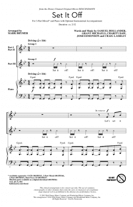 page one of Set It Off (3-Part Mixed Choir)