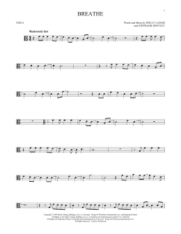 page one of Breathe (Viola Solo)