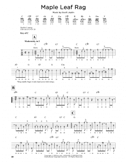 page one of Maple Leaf Rag (Banjo Tab)