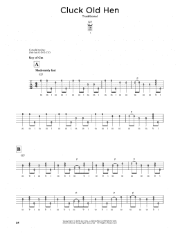 page one of Cluck Old Hen (Banjo Tab)
