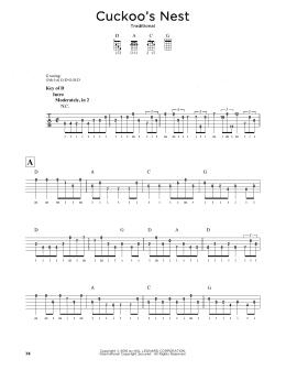 page one of Cuckoo's Nest (Banjo Tab)