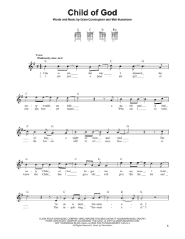 page one of Child Of God (Easy Guitar)
