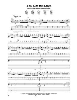 page one of You Got The Love (Guitar Tab)