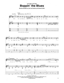 page one of Boppin' The Blues (Guitar Tab)