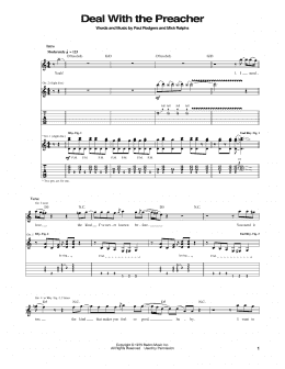page one of Deal With The Preacher (Guitar Tab)