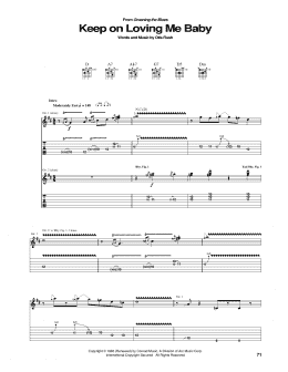page one of Keep On Loving Me Baby (Guitar Tab)