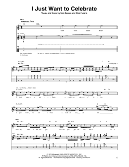 page one of I Just Want To Celebrate (Guitar Tab)