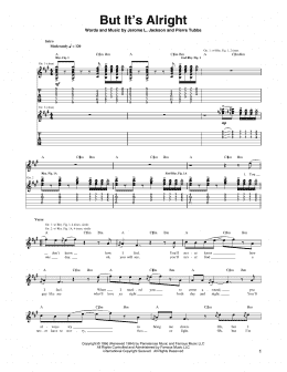 page one of But It's Alright (Guitar Tab)