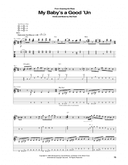 page one of My Baby's A Good 'Un (Guitar Tab)