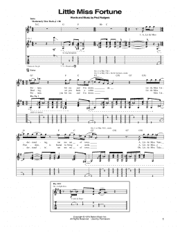 page one of Little Miss Fortune (Guitar Tab)