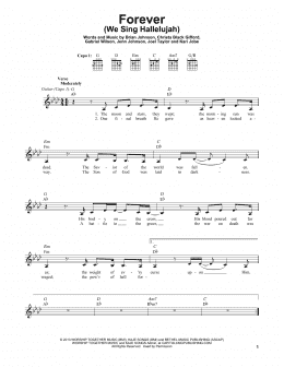 page one of Forever (We Sing Hallelujah) (Easy Guitar)