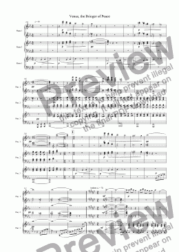 page one of Venus from "The Planets" Suite