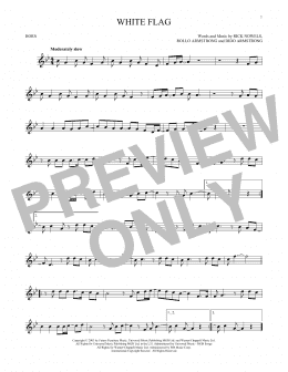 page one of White Flag (French Horn Solo)