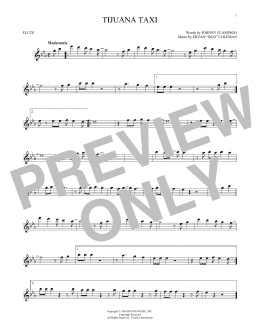 page one of Tijuana Taxi (Flute Solo)