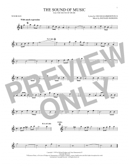 page one of The Sound Of Music (Tenor Sax Solo)