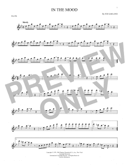 page one of In The Mood (Flute Solo)