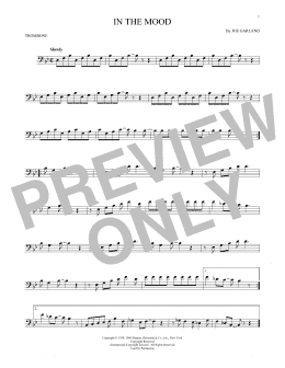page one of In The Mood (Trombone Solo)