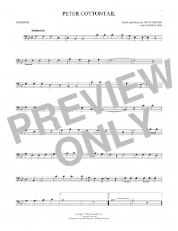 page one of Peter Cottontail (Trombone Solo)